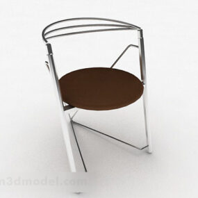 Brown Leisure Home Chair 3d model