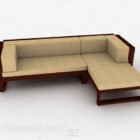 Brown Minimalist Home Multi-seater Sofa