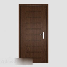 Minimalistisch modern massief houten deur 3D-model