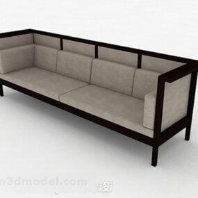 الحد الأدنى من الأثاث أريكة متعددة المقاعد نموذج ثلاثي الأبعاد