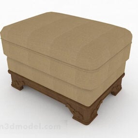 Meubles de tabouret de canapé minimaliste marron modèle 3D