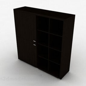 Minimalist Wooden Wardrobe Furniture 3d model