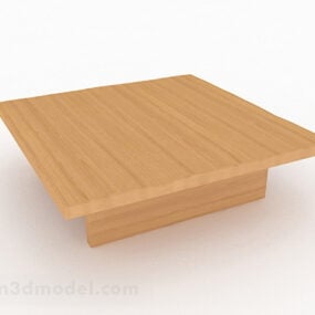 نموذج ثلاثي الأبعاد لأثاث طاولة القهوة المربعة البسيطة