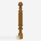 Brown Wood Classic Pillar