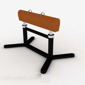 Cheval d'arçons marron modèle 3D