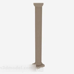 Modelo 3d de columna gruesa