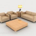 Brown Simple Sofa