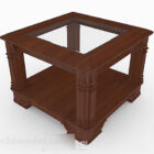 Mobília marrom da mesa de centro da madeira maciça