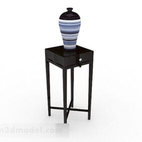 ديكور طاولة ديكور خشبي نموذج 3D