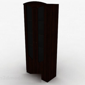 Double Door Multi-layer Display Cabinet 3d model