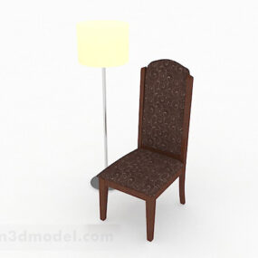 Simple Wood Home Chair Furniture 3d model