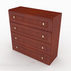 Wooden Home Storage Cabinet Furniture 3d model
