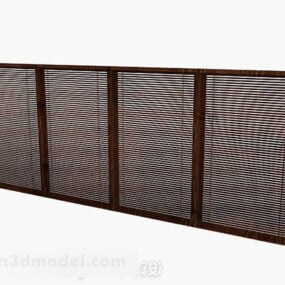 Volets en bois marron modèle 3D