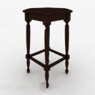 Brown Wooden Stool