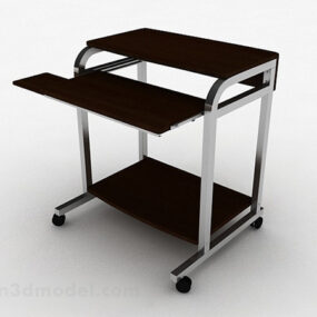 Brown Writing Desk 3d model