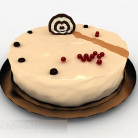 Model 3d Kue Ulang Tahun Coklat