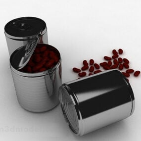 Canned Red Beans 3d model