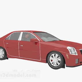 1д модель автомобиля Красный Седан V3