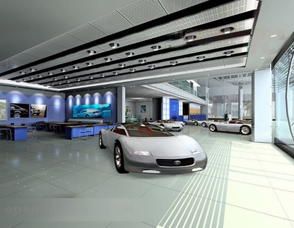 Salón de exposiciones de automóviles
