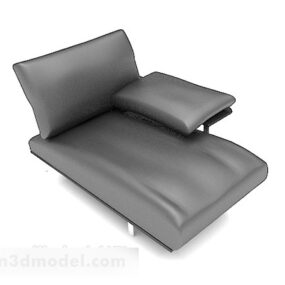 Casual μαύρος μονός καναπές 3d μοντέλο