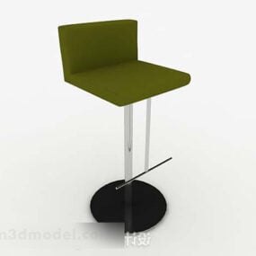 Casual Simple Green Bar Chair 3d-modell