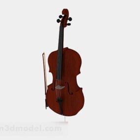 Modello 3d di violoncello