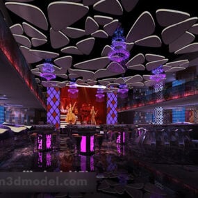 Bar Club Design Interior 3D-malli