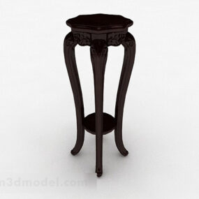 Chinese Carved Flower Stand 3d model