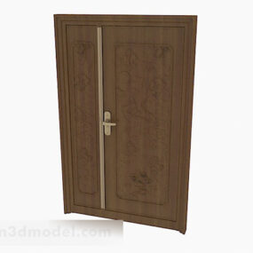 Chinese Carved Wooden Door 3d model