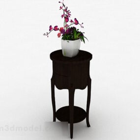 Chinese Indoor Potted Plant With Stand 3d model