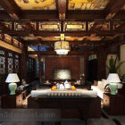Kinesisk stue loft interiør