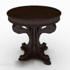 Chinese Solid Wood Round Dining Table