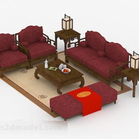 Kinesisk stil Atmosfärisk soffa 3d-modell