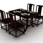 Chinese Style Dining Table And Chair