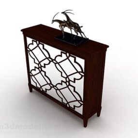 Chinese Style Entrance Cabinet 3d model