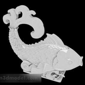 Chinese Style Fish-shaped Furnishings 3d model