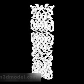 Chinese White Hollow Carved 3d model