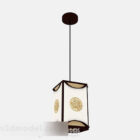 Chinese White Square Chandelier