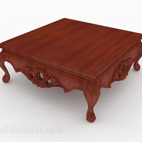 Chinese Wooden Coffee Table Furniture V1 3d model