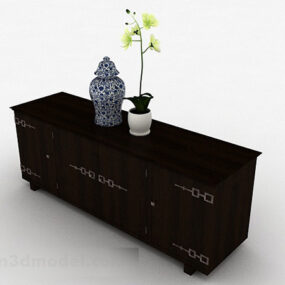 Chinese Wooden Furniture Locker 3d model