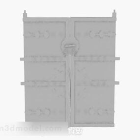 Chinese Wooden Gate 3d model