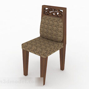 Chinese Wooden Home Chair 3d model