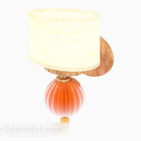 Chinese Style Yellow Wall Lamp 3d model
