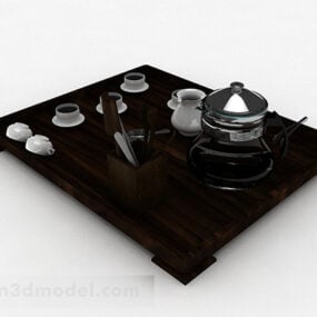 Chiński zestaw do herbaty Model 3D