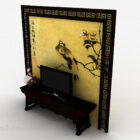 Chinese Traditional Wooden Tv Cabinet V2
