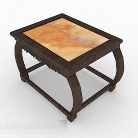 Čínský dřevěný čajový stolek V1 3D model