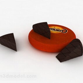 Çikolatalı Aperatif Yiyecek 3D model