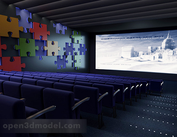 Interior de Design de teatro de cinema