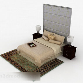 Classical Double Bed 3d model