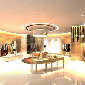 Intérieur de plafond de magasin de vêtements modèle 3D